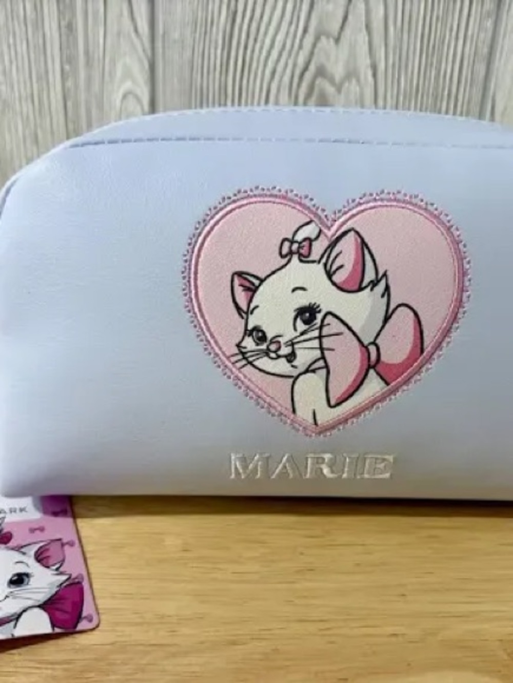 Disney Marie Pink & White Cosmetic Pouch